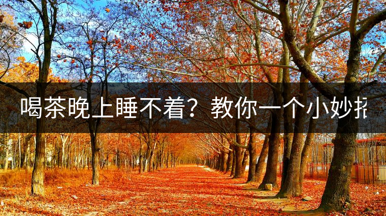 喝茶晚上睡不著？教你一個(gè)小妙招！