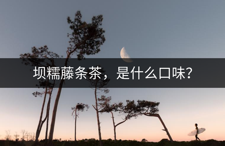 壩糯藤條茶，是什么口味？