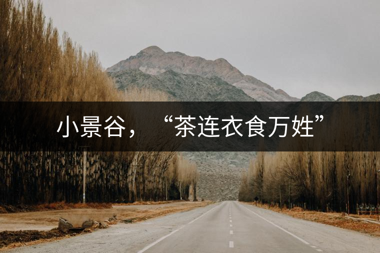 小景谷，“茶連衣食萬(wàn)姓”