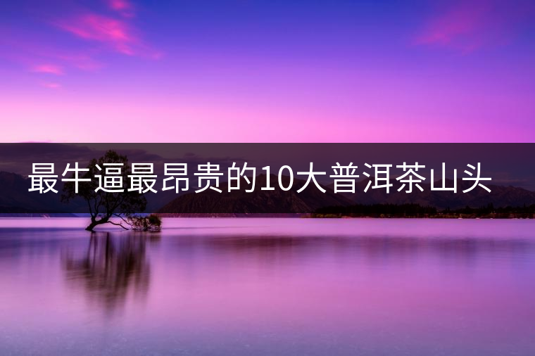 最牛逼最昂貴的10大普洱茶山頭，你造嗎？