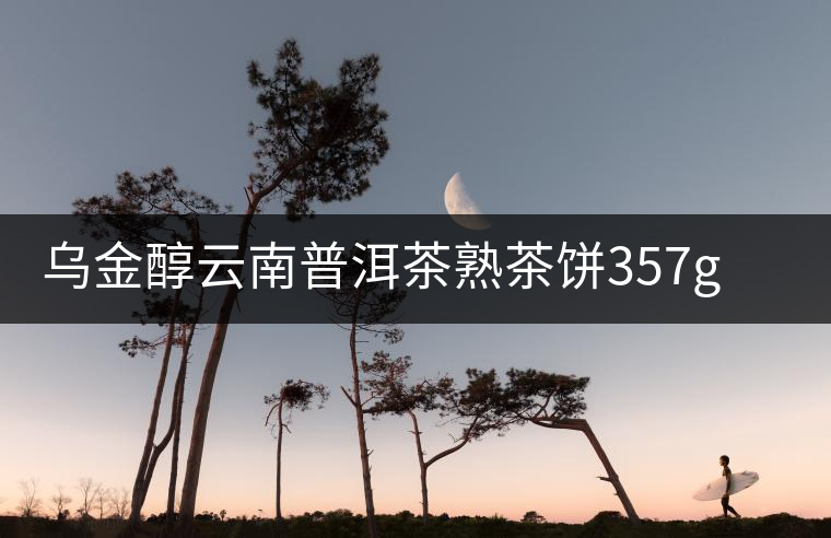 烏金醇云南普洱茶熟茶餅357g勐海易武十年陳香大樹餅茶送禮茶葉