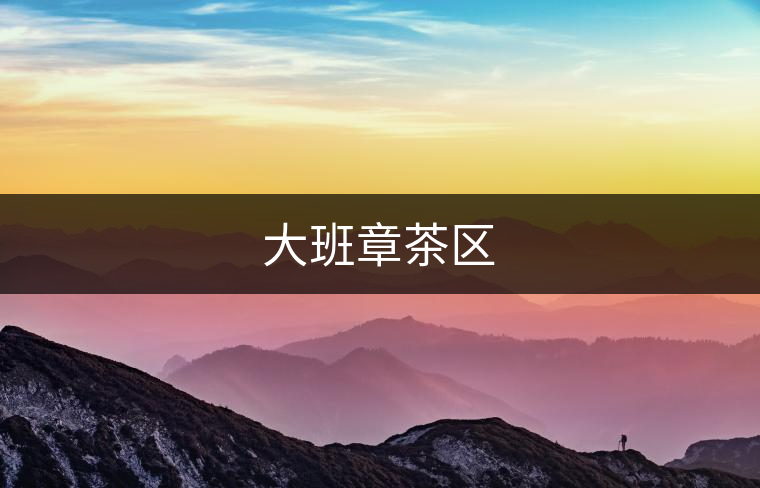 大班章茶區(qū) 大班章茶區(qū)