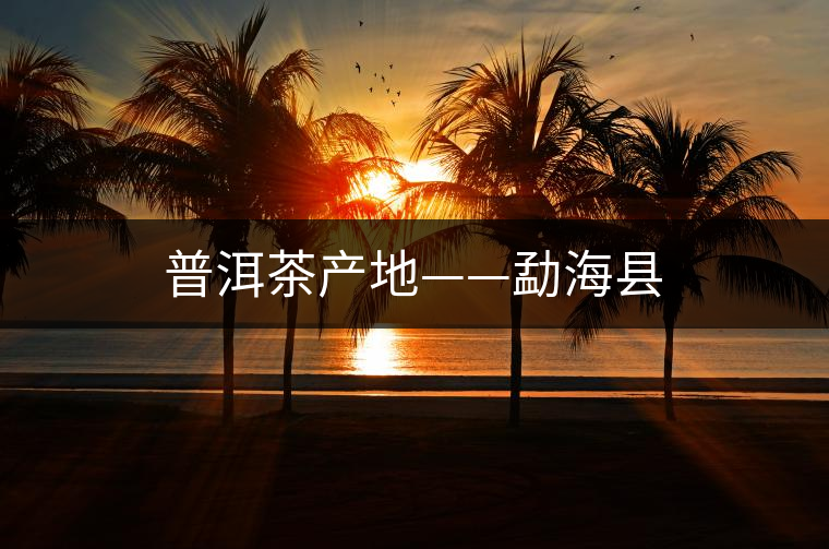 普洱茶產(chǎn)地——勐?？h