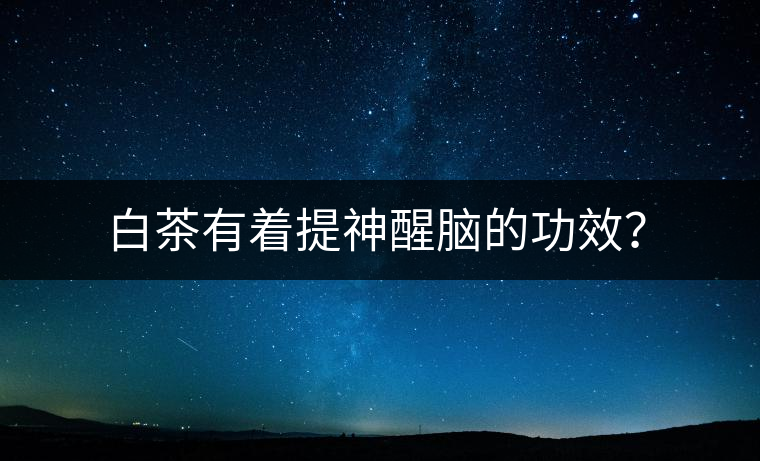 白茶有著提神醒腦的功效？