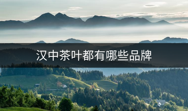 漢中茶葉都有哪些品牌