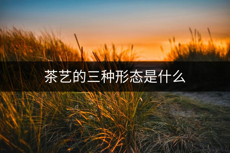 茶藝的三種形態(tài)是什么