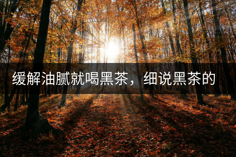 緩解油膩就喝黑茶，細(xì)說黑茶的功效和好處
