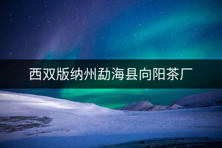 西雙版納州勐?？h向陽茶廠