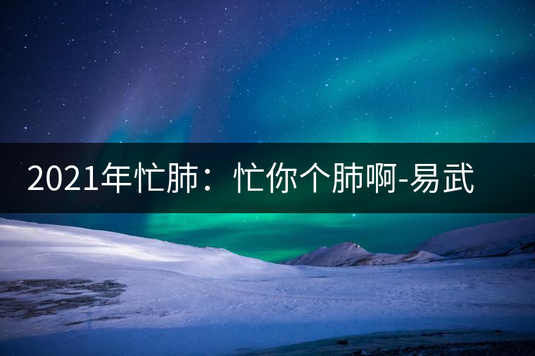 2021年忙肺:忙你個肺啊-易武中聘號 2021年忙肺:忙你個肺啊-易武中聘號