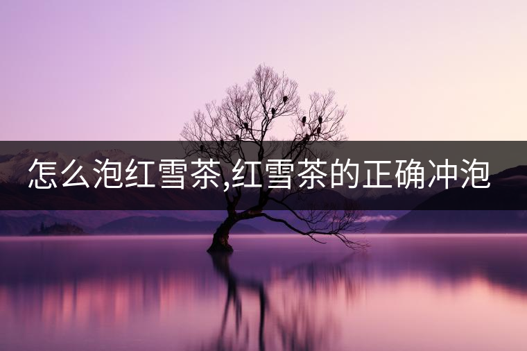 怎么泡紅雪茶,紅雪茶的正確沖泡方法！