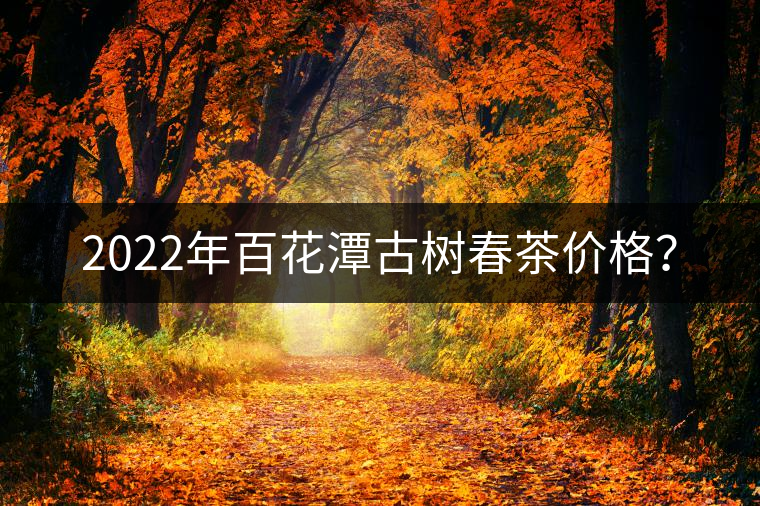 2022年百花潭古樹春茶價(jià)格？