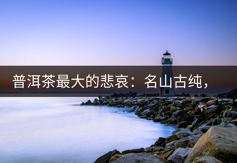 普洱茶最大的悲哀：名山古純，高端熟茶的未來在哪里？