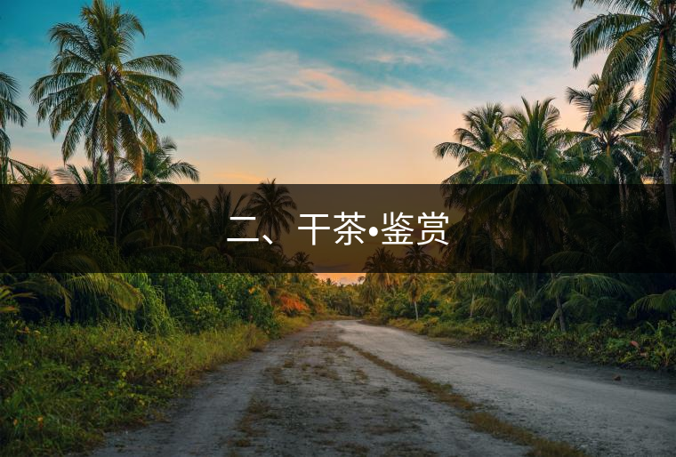 二、干茶?鑒賞