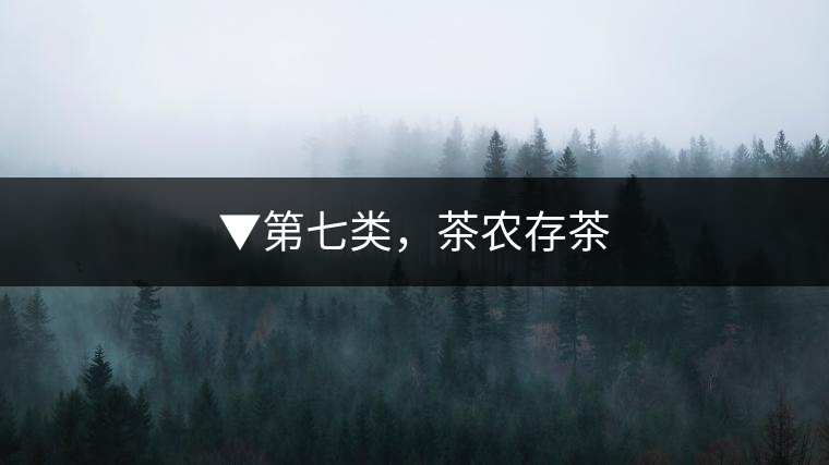 ▼第七類(lèi)，茶農(nóng)存茶