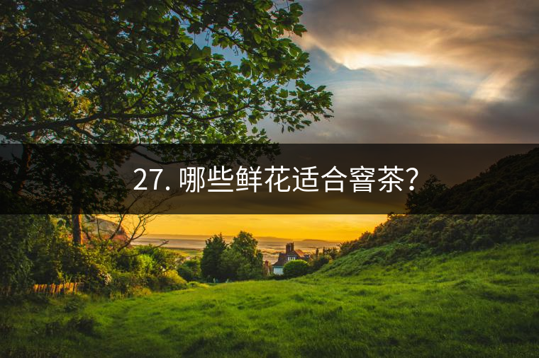 ? 27. 哪些鮮花適合窨茶？