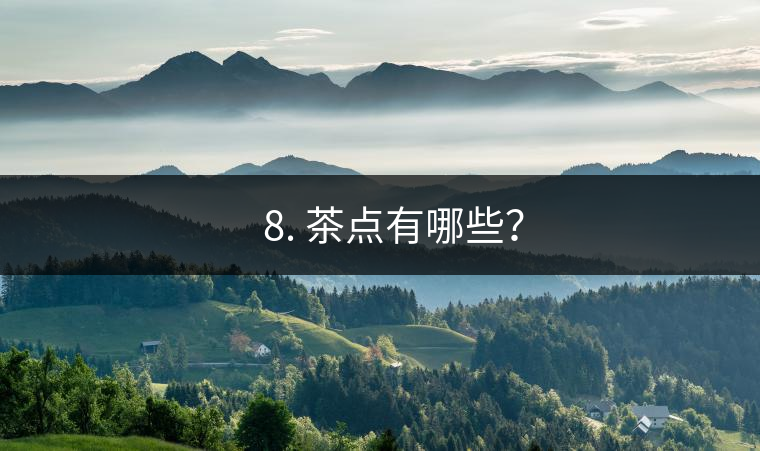 ?? 8. 茶點有哪些？